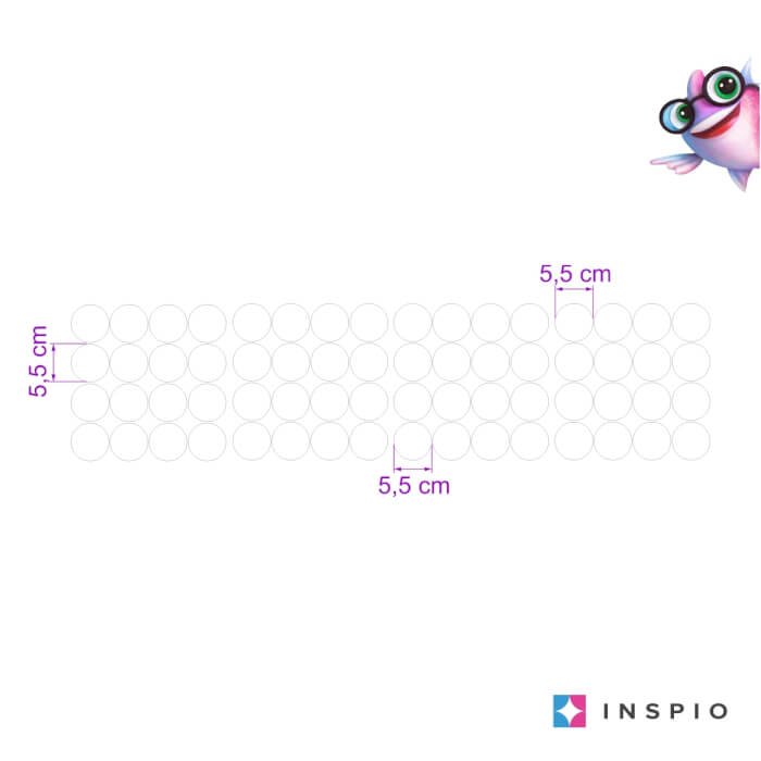 INSPIO bílé tečky na zeď – samolepky do ložnice