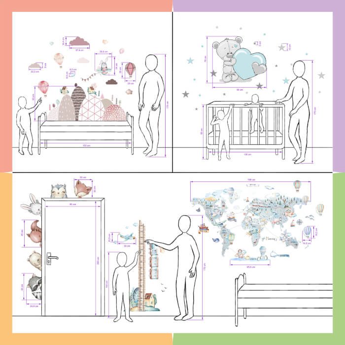 INSPIO samolepky na zeď – Samolepky stromů