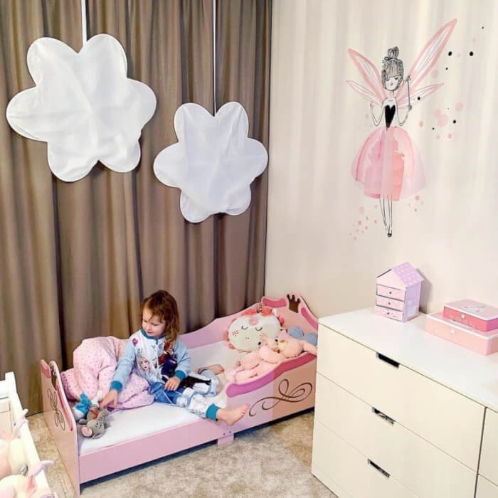 INSPIO dětské samolepky na zeď - Kouzelné víly pro princezny N.2 - 120x85cm (obrázek 3)