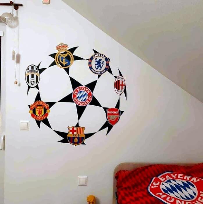 INSPIO samolepky na zeď - Fotbalové kluby UEFA (obrázek 5)