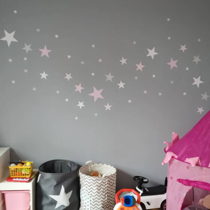 INSPIO dětské samolepky na zeď - Růžové souhvězdí (obrázek 3)