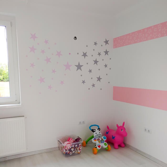 INSPIO dětské samolepky na zeď - Růžové souhvězdí (obrázek 5)