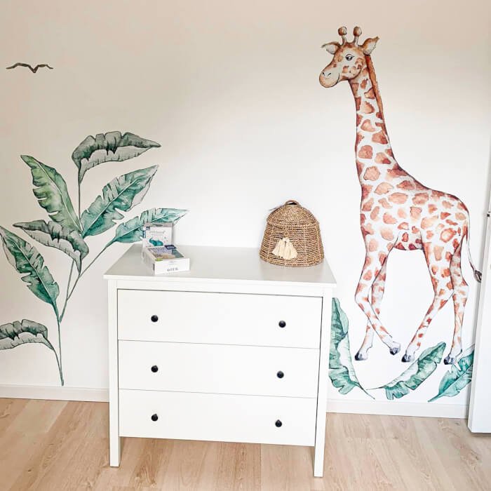INSPIO dětské samolepky na zeď - Žirafa ze světa safari (obrázek 3)