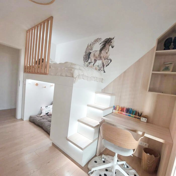 INSPIO samolepky na zeď - Hnědý kůň v boho stylu (obrázek 3)