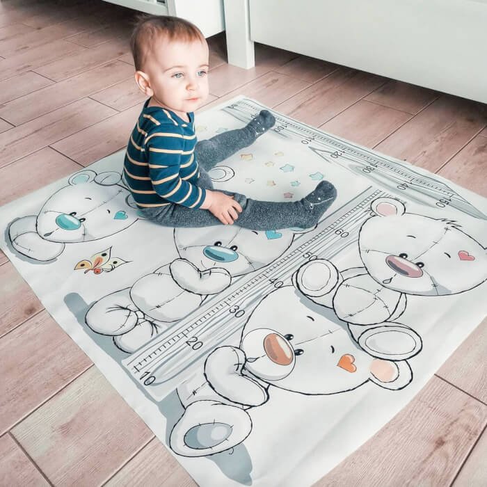 INSPIO dětský metr na zeď - Plyšoví medvídci (obrázek 4)