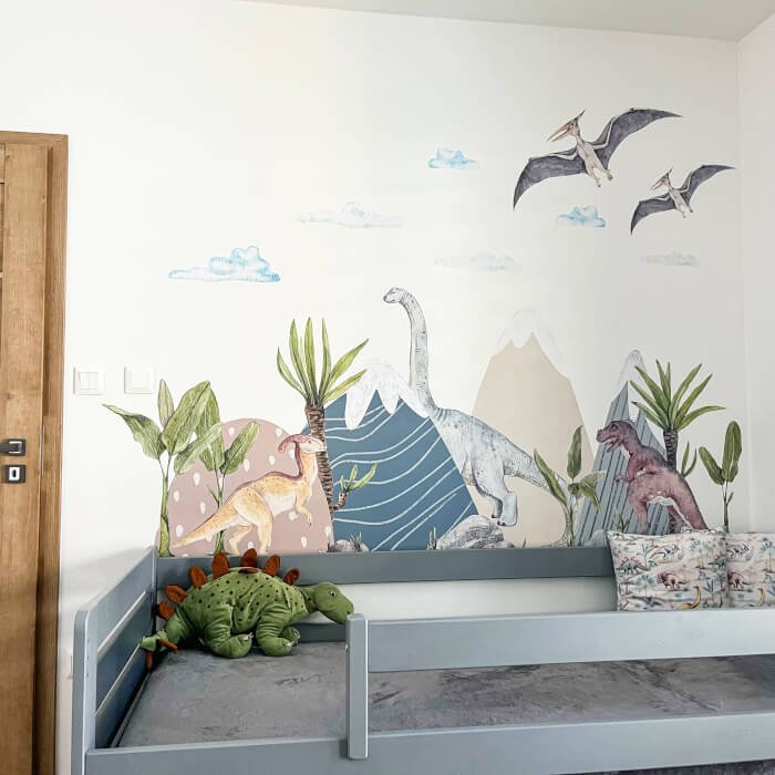 INSPIO samolepky do dětského pokoje - Dinosauří svět (obrázek 3)