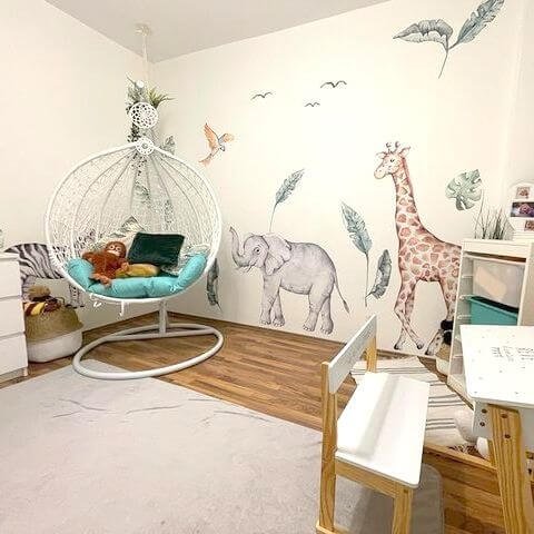 INSPIO dětské samolepky na zeď - Slon a zebra ze safari (obrázek 5)