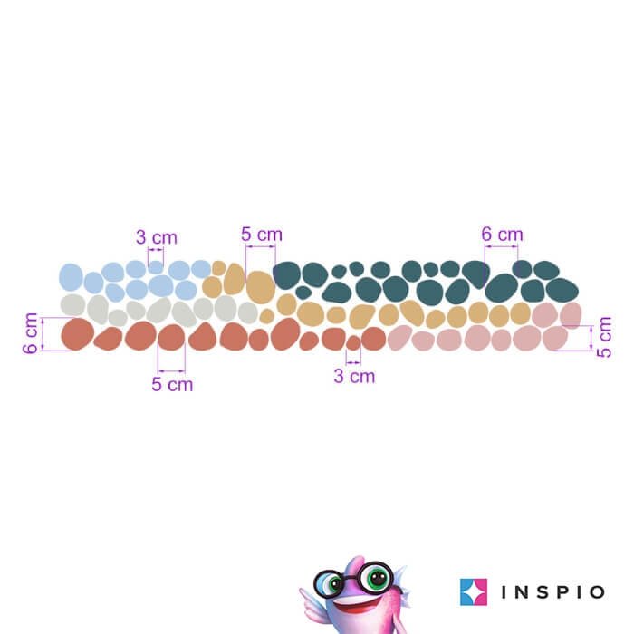 INSPIO samolepky do dětského pokoje – Barevné skvrny na zeď