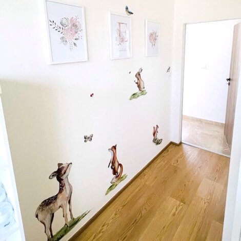 INSPIO samolepka na zeď Woodland - Veselá zvířátka z lesa N.2. (obrázek 3)