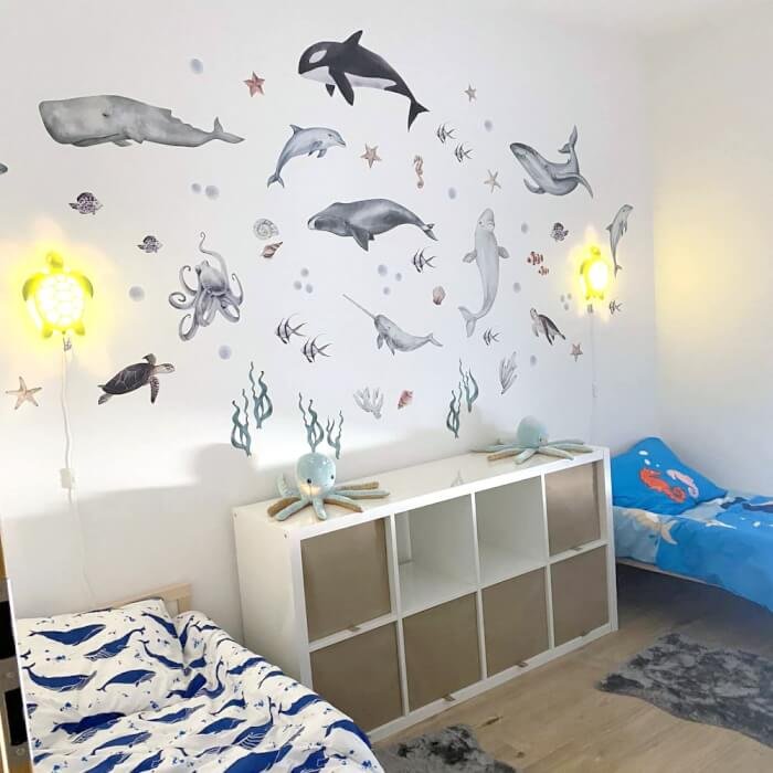 INSPIO samolepky do dětského pokoje - Podmořský svět (obrázek 4)