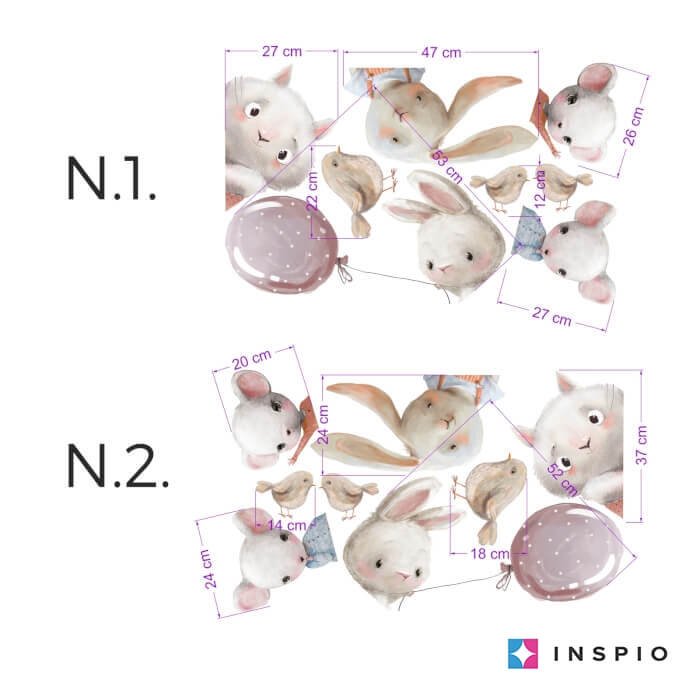 INSPIO akvarelové samolepky na zeď za komodu z textilní fólie N.1 – DOPRAVA