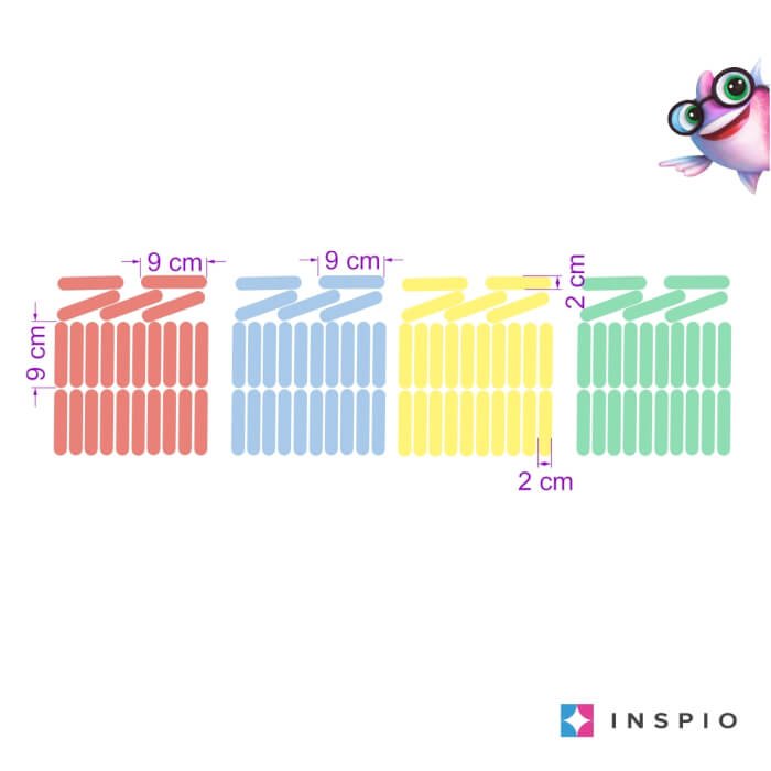 INSPIO samolepky do dětského pokoje – Pestrobarevné konfety
