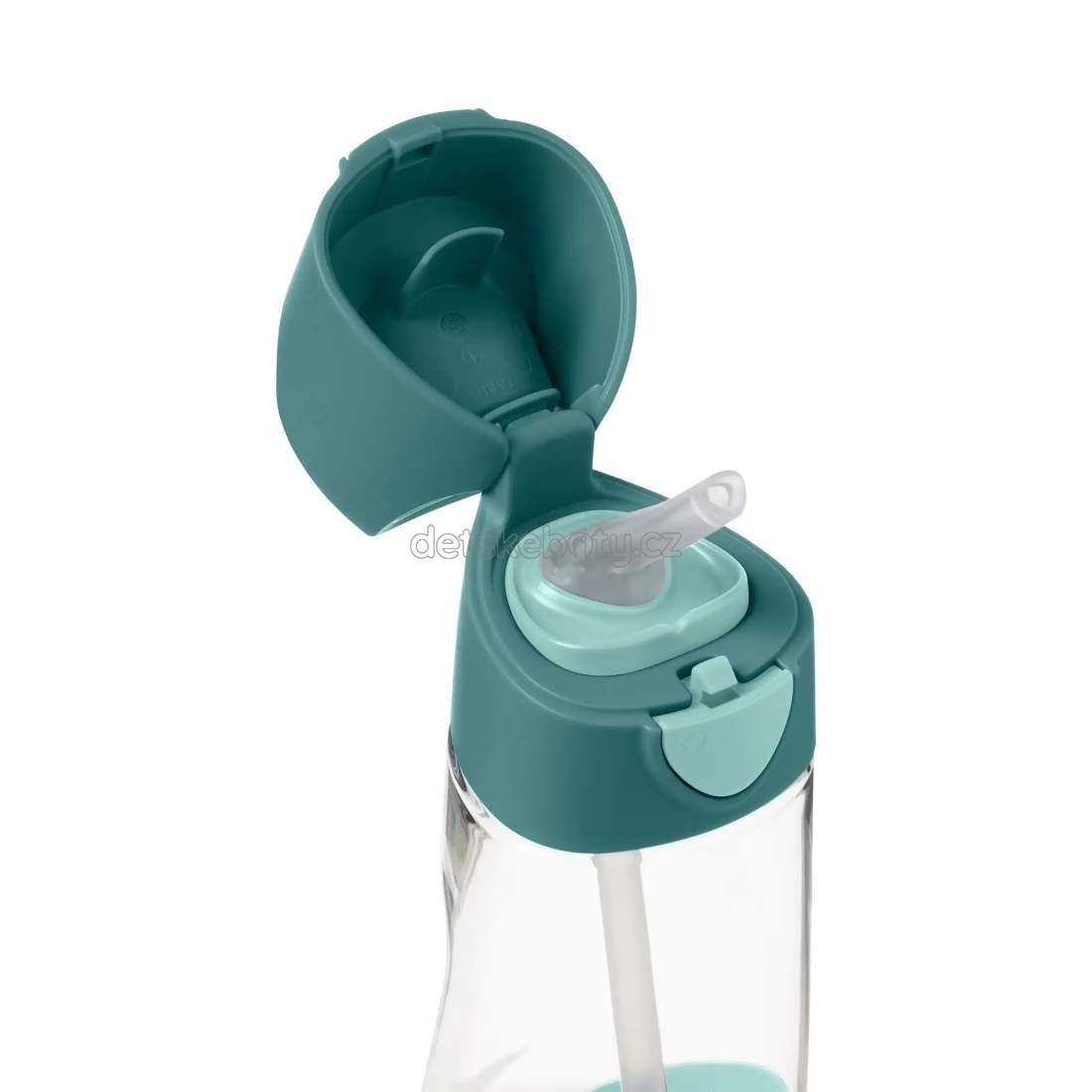 b.box 500307 Lahev na pití s brčkem 450 ml - emerald forest (obrázek 3)