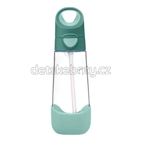 b.box 500507 Lahev na pití s brčkem 600 ml - emerald forest