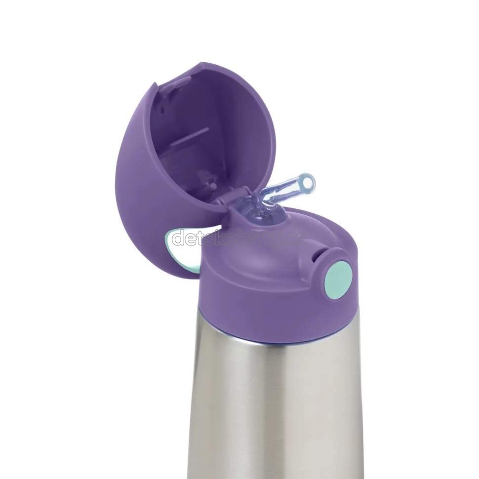 b.box 500103 Termoska na pití s brčkem 500 ml – lilac pop