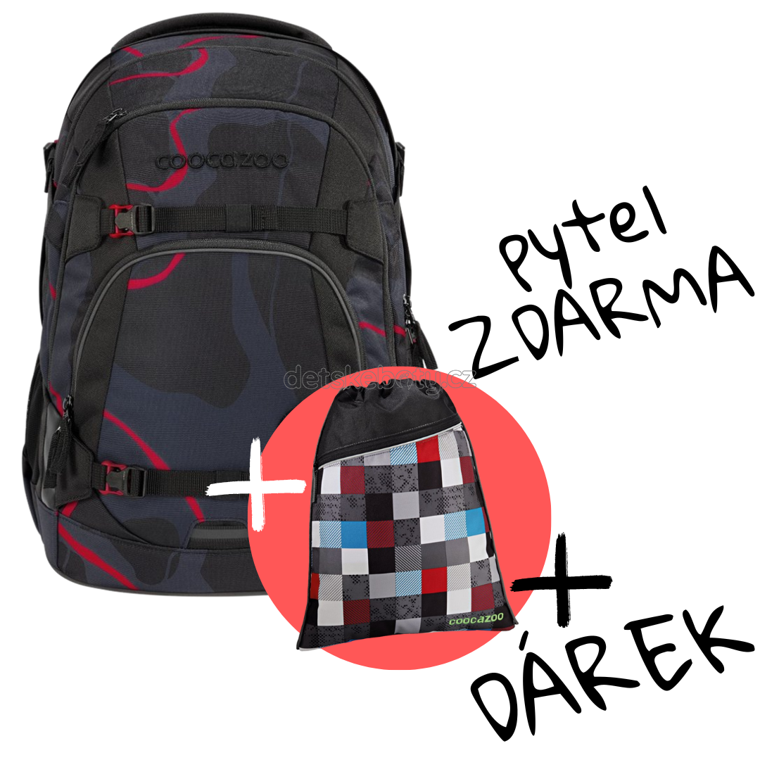 Školní batoh coocazoo MATE, Lava Lines, certifikát AGR
