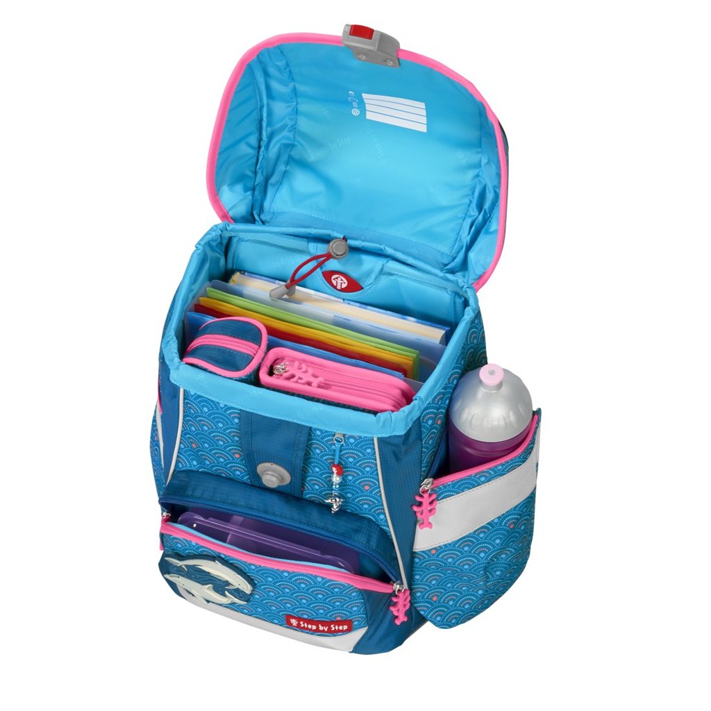 Školní aktovka/batoh 2IN1 PLUS pro prvňáčky – 6dílný set, Step by Step Dolphin Pi (obrázek 17)
