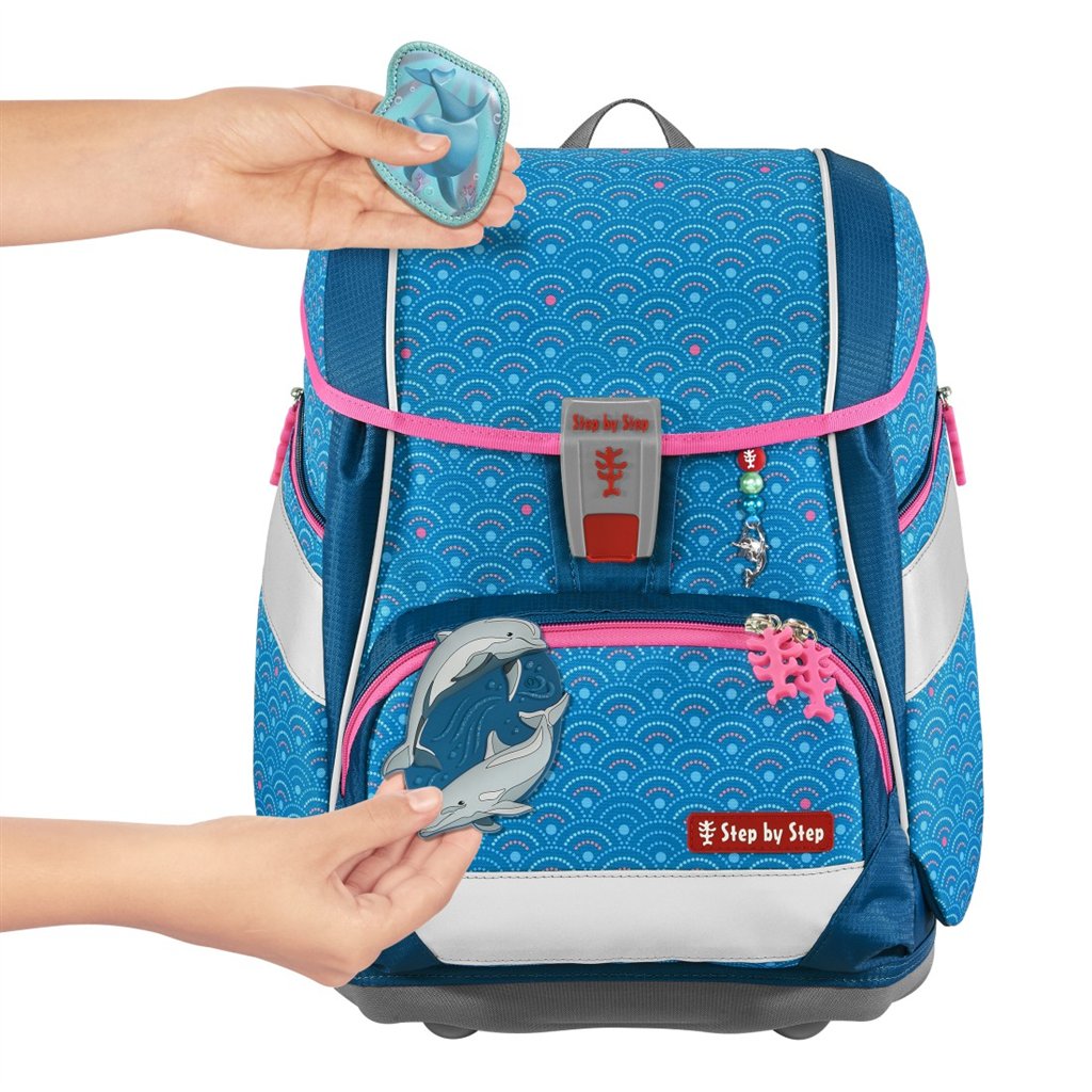 Školní aktovka/batoh 2IN1 PLUS pro prvňáčky – 6dílný set, Step by Step Dolphin Pi (obrázek 21)