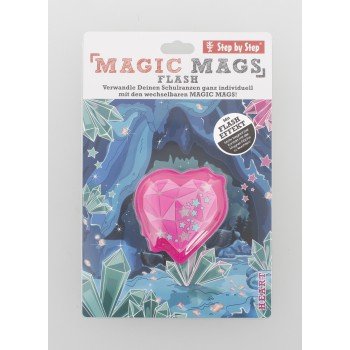 Blikající obrázek Magic Mags Flash Heart Baila k aktovkám Step by Step GRADE, SPACE, CLOUD, 2IN, KID (obrázek 9)