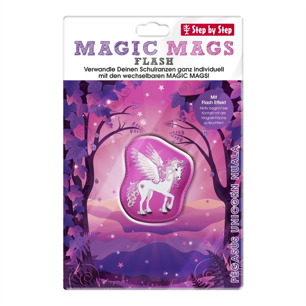 Doplňková sada obrázků MAGIC MAGS FLASH, Pegasus Unicorn Nuala, pro aktovky a batohy Step by Step (obrázek 3)