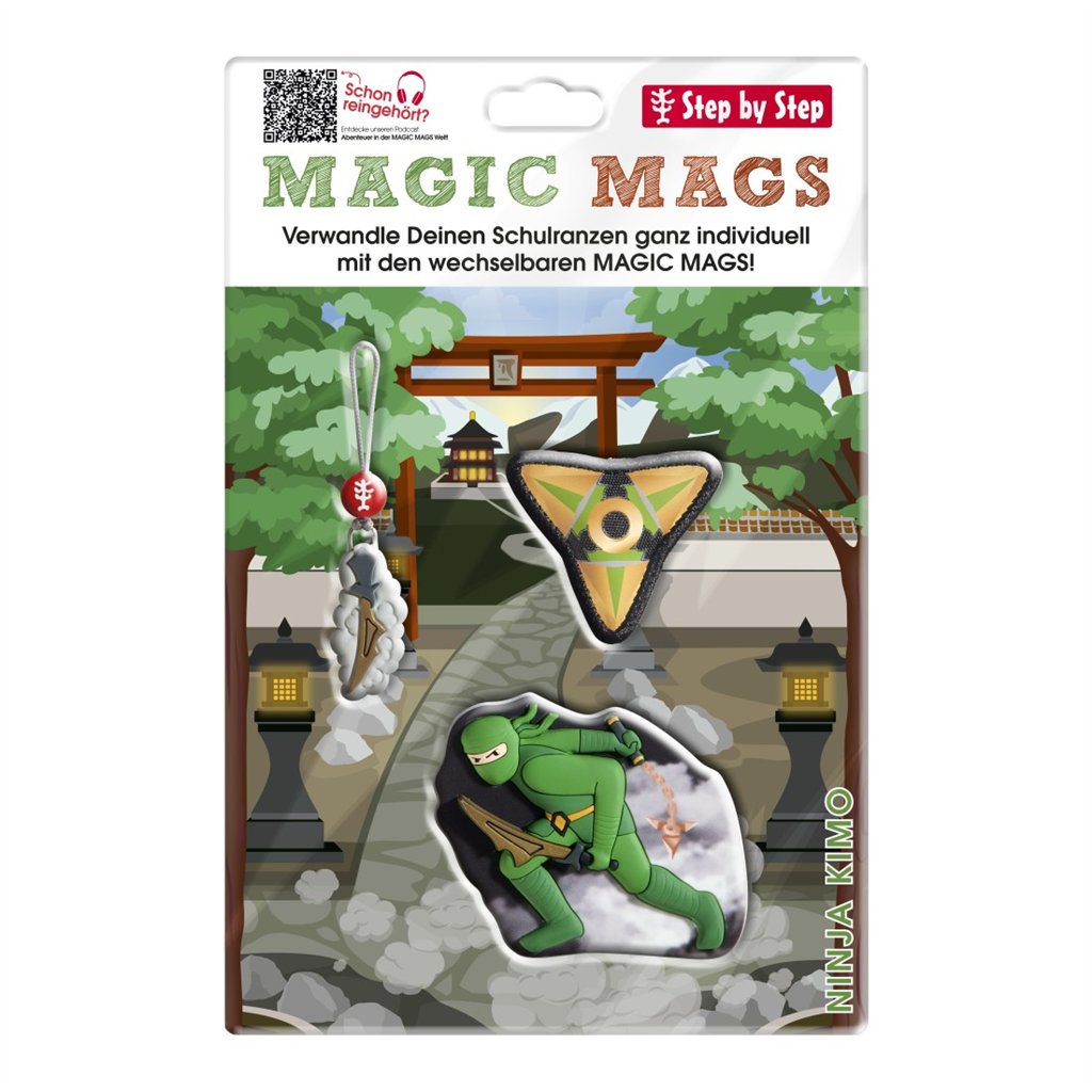 Doplňková sada obrázků MAGIC MAGS Ninja Kimo k aktovkám GRADE, SPACE, CLOUD, 2IN1 a KID (obrázek 5)