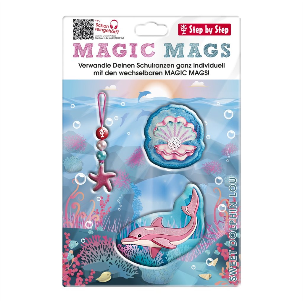 Doplňková sada obrázků MAGIC MAGS Sweet Dolphin Lou k aktovkám GRADE, SPACE, CLOUD, 2IN1 a KID (obrázek 5)