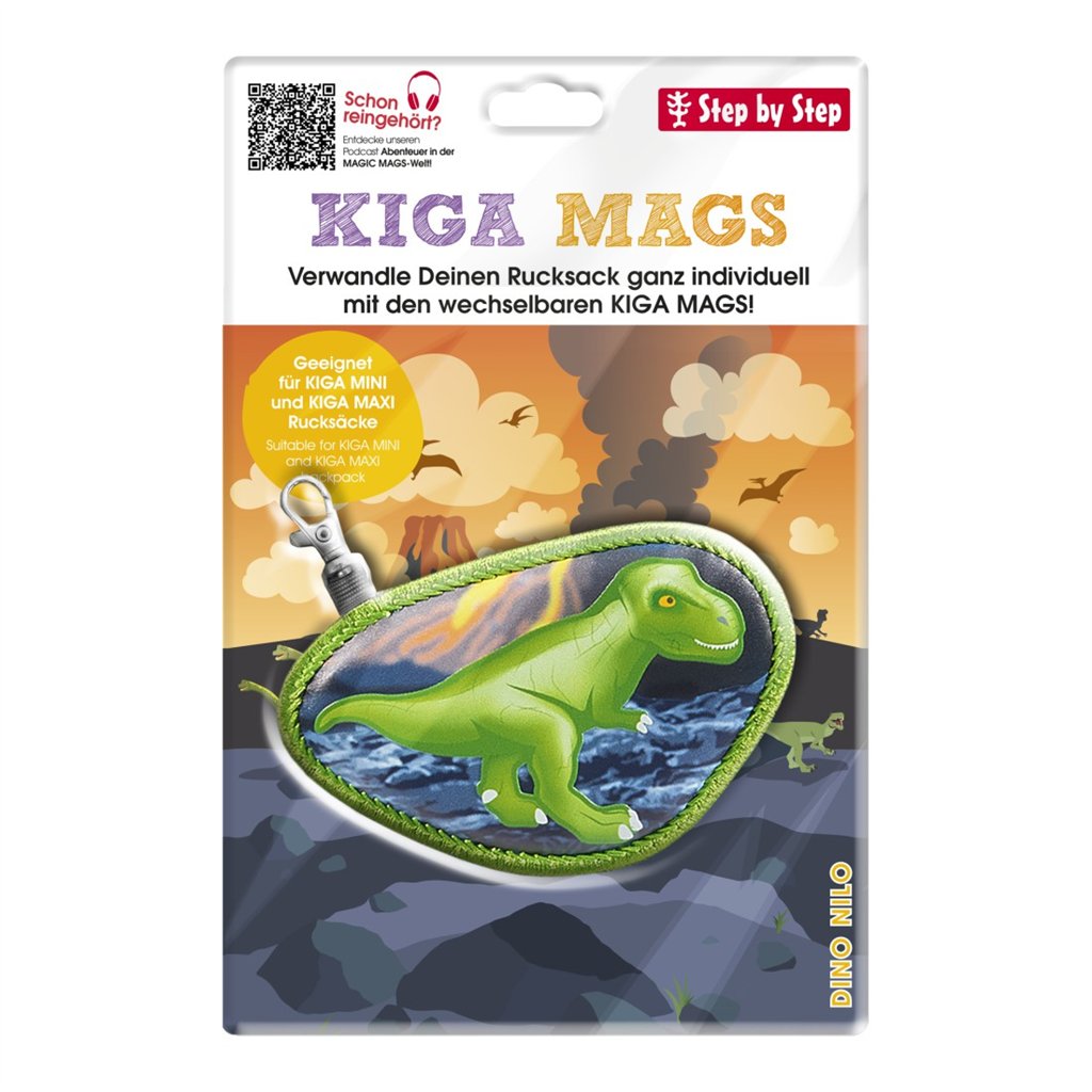 Vyměnitelný obrázek KIGA MAGS Dino Nilo k batůžkům KIGA (obrázek 5)