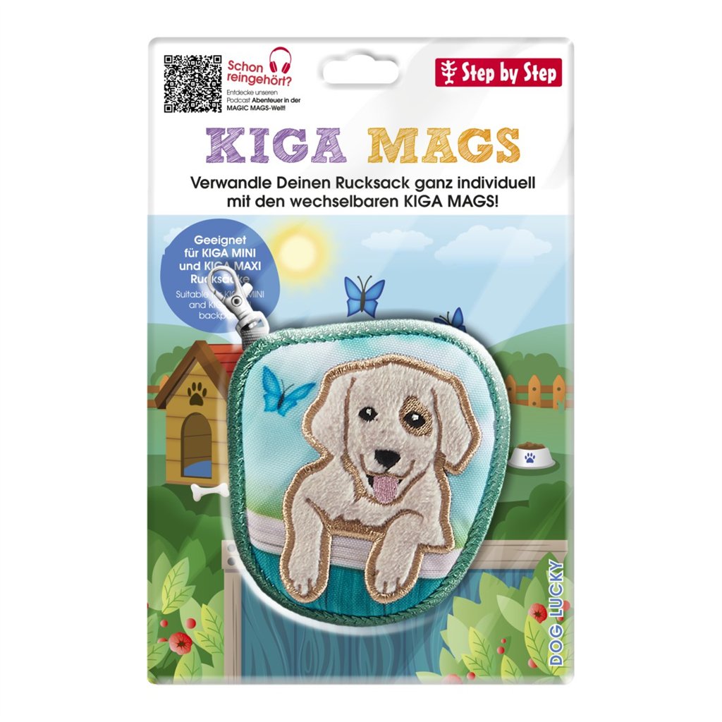 Vyměnitelný obrázek KIGA MAGS Dog Lucky k batůžkům KIGA (obrázek 5)