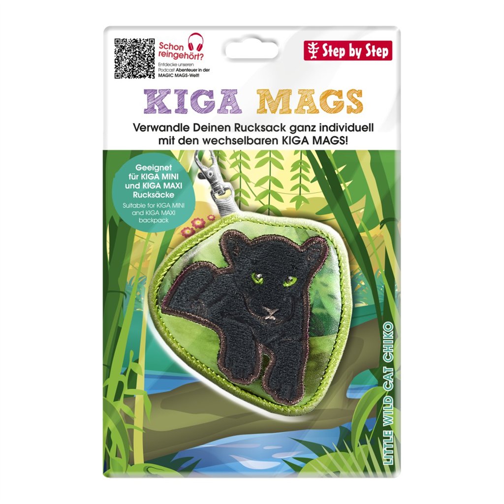 Vyměnitelný obrázek KIGA MAGS Little Wild Cat Chiko k batůžkům KIGA (obrázek 5)
