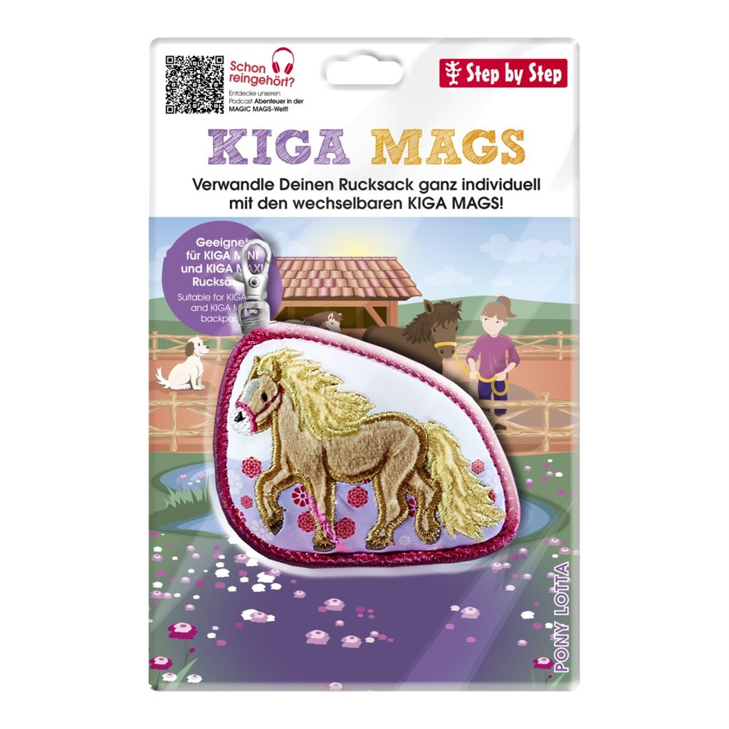 Vyměnitelný obrázek KIGA MAGS Pony Lotta k batůžkům KIGA (obrázek 5)