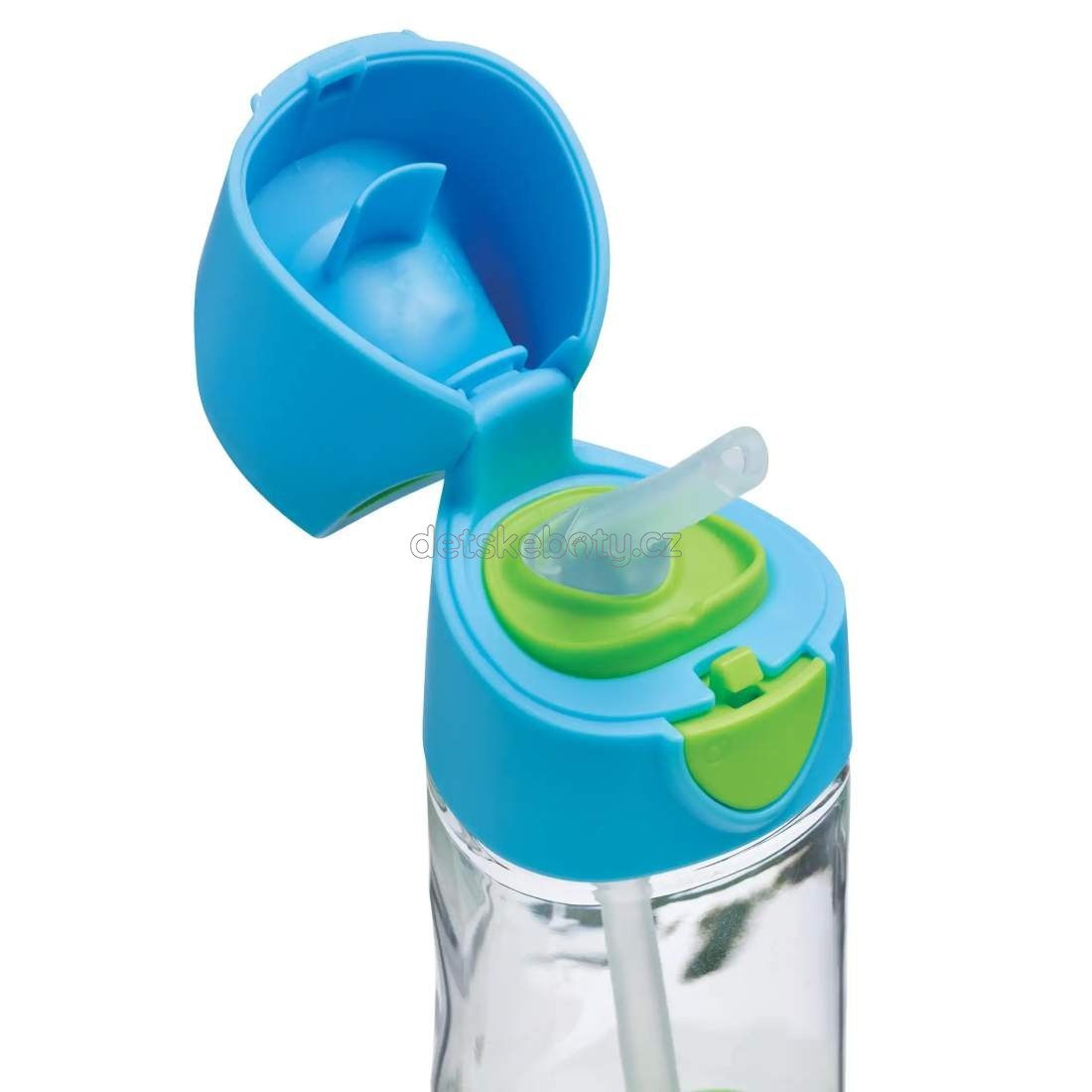 b.box 440 Lahev na pití s brčkem 450 ml - modrá/zelená (obrázek 5)
