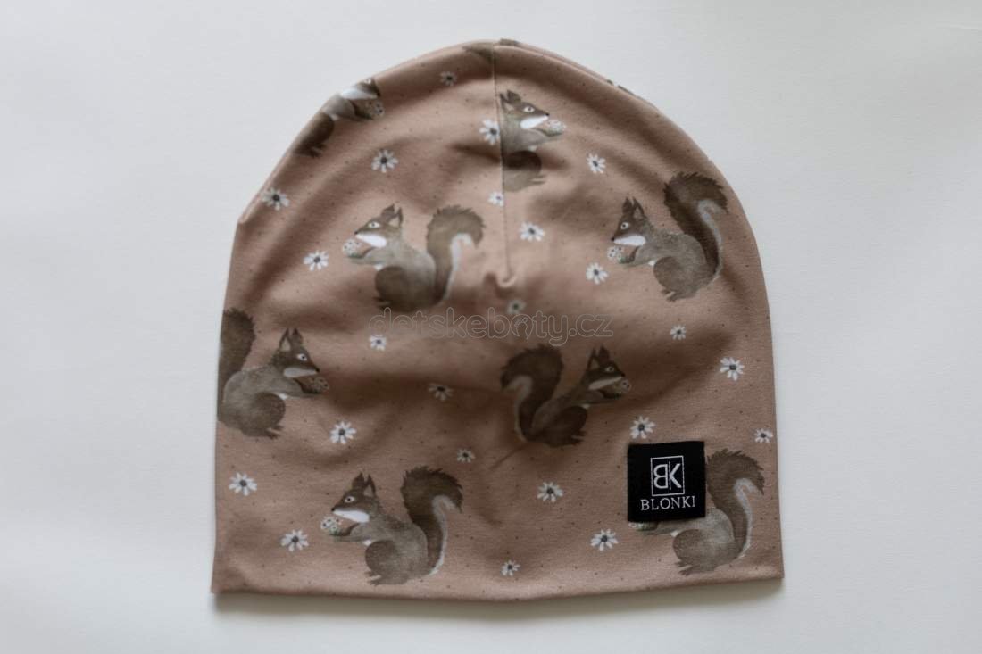 Tenká čepice Blonki č.109- veverka Velikost: 45-47