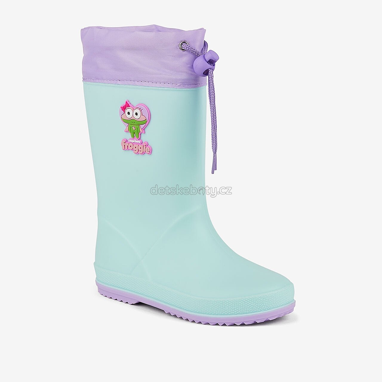 Dětské gumáky Coqui 8558 Lt.Mint/Lt.Lila Hero Velikost: 27