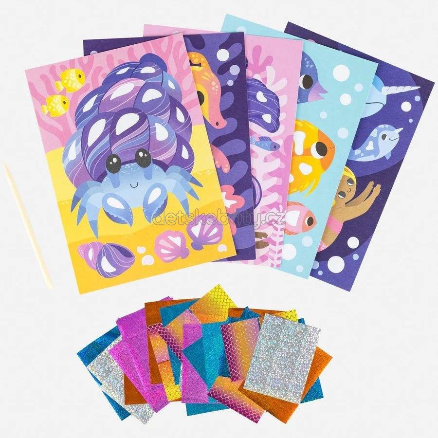 Kreativní sada Tiger Tribe Foil Art - Ocean Magic (obrázek 3)