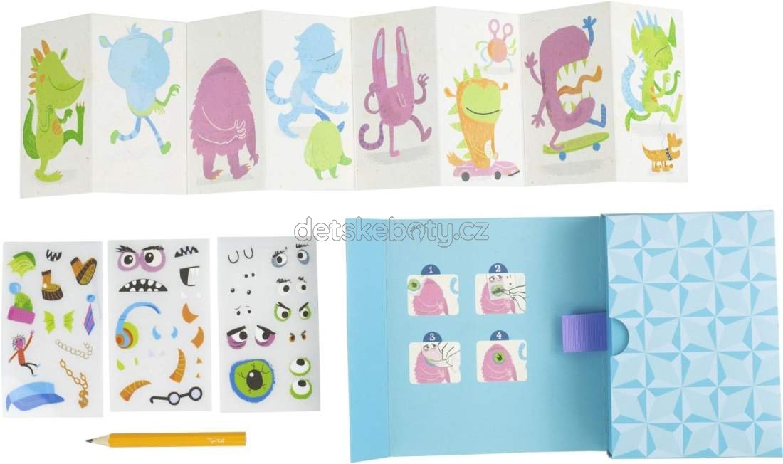 Kreativní sada Tiger Tribe Mini Transfer Magic – Monster Parade