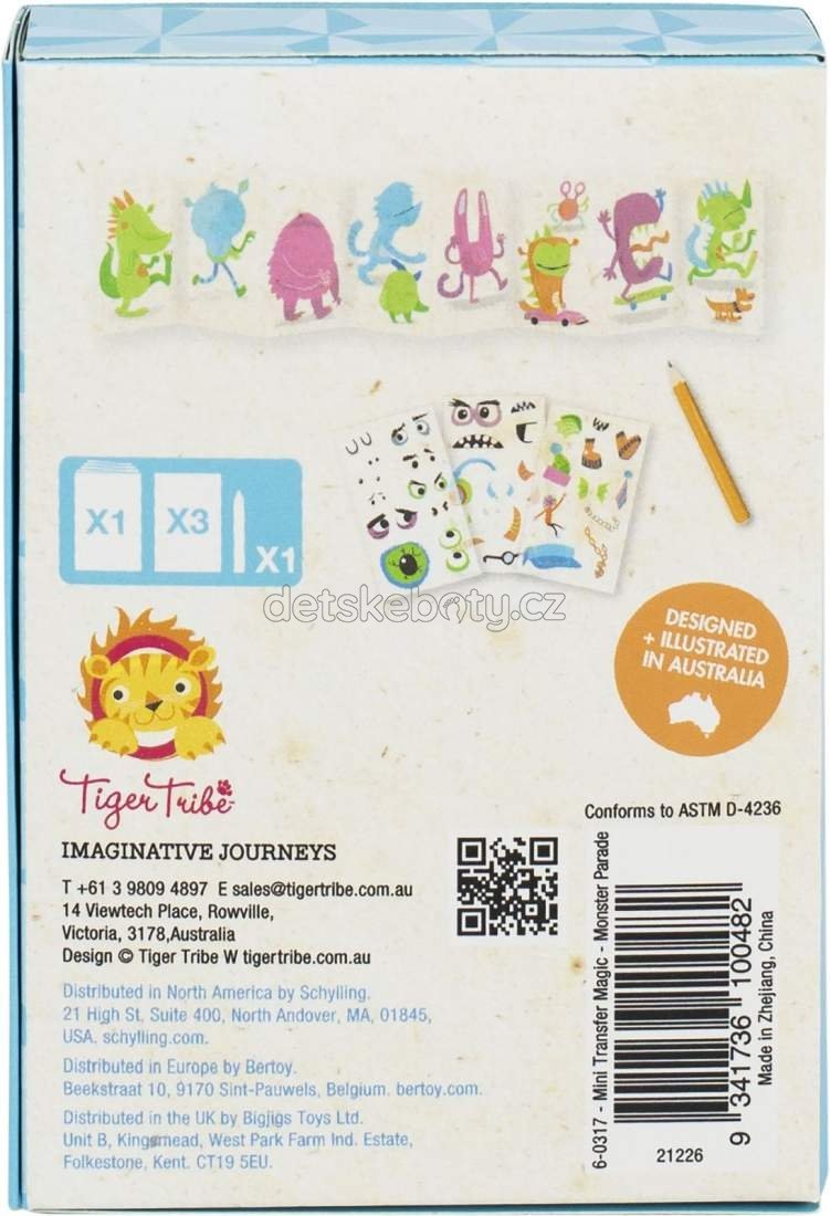 Kreativní sada Tiger Tribe Mini Transfer Magic - Monster Parade (obrázek 3)