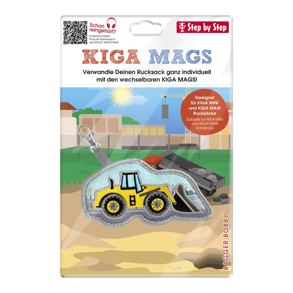Vyměnitelný obrázek KIGA MAGS Bagger Bobby k batůžkům KIGA (obrázek 6)