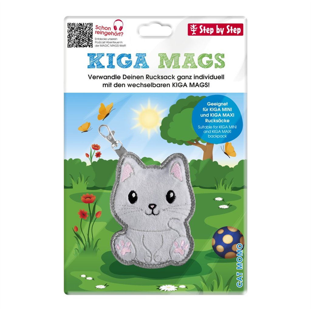 Vyměnitelný obrázek KIGA MAGS Cat Momo k batůžkům KIGA (obrázek 6)
