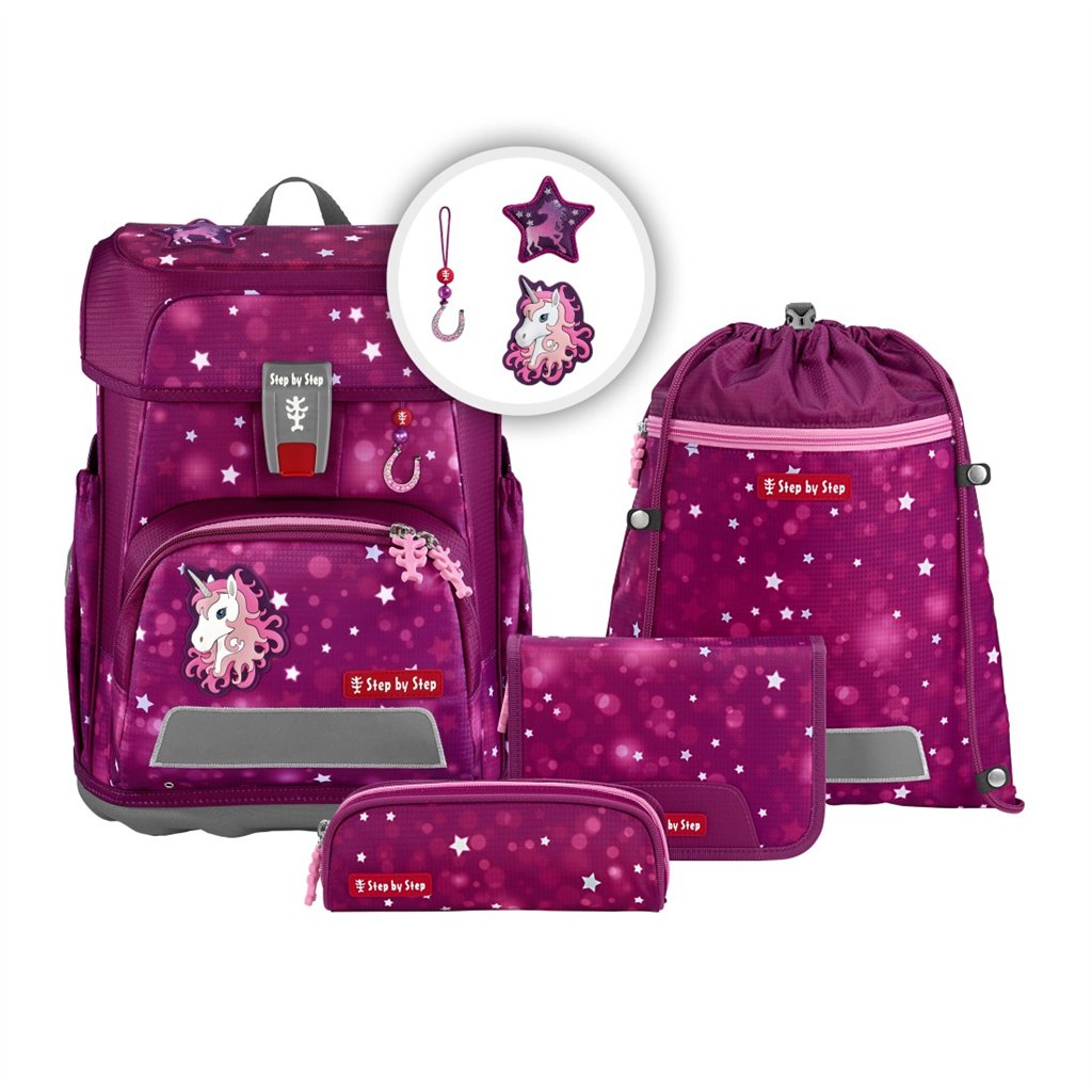 Školní aktovka CLOUD pro prvňáčky - 5dílný set, Step by Step SWEET UNICORN NUALA (obrázek 18)