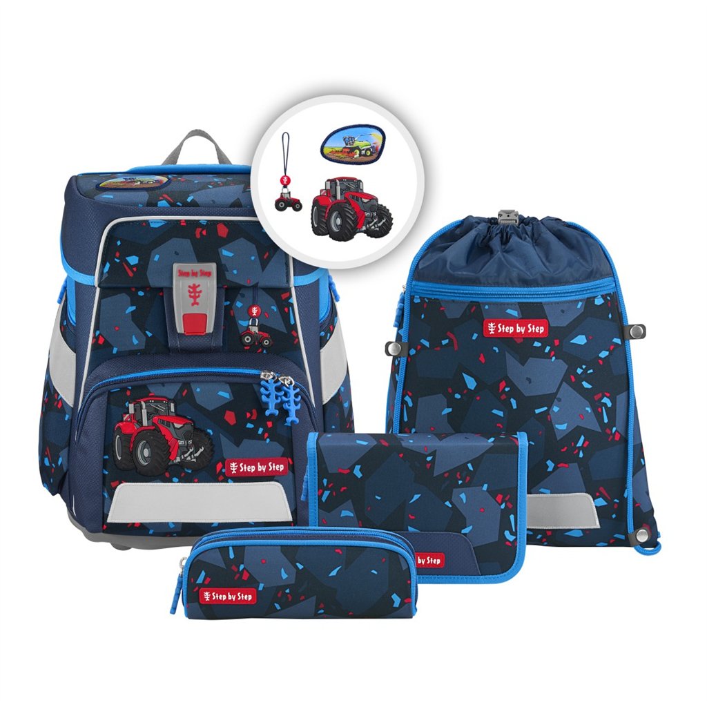 Školní aktovka SPACE pro prvňáčky - 5-dílný set, Step by Step Tractor Freddy, certi (obrázek 11)