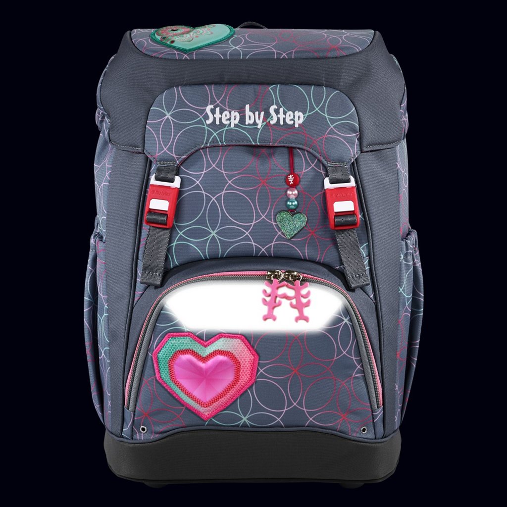 Školní batoh Step by Step GRADE Glitter Heart Hazle, AGR certifikát (obrázek 7)