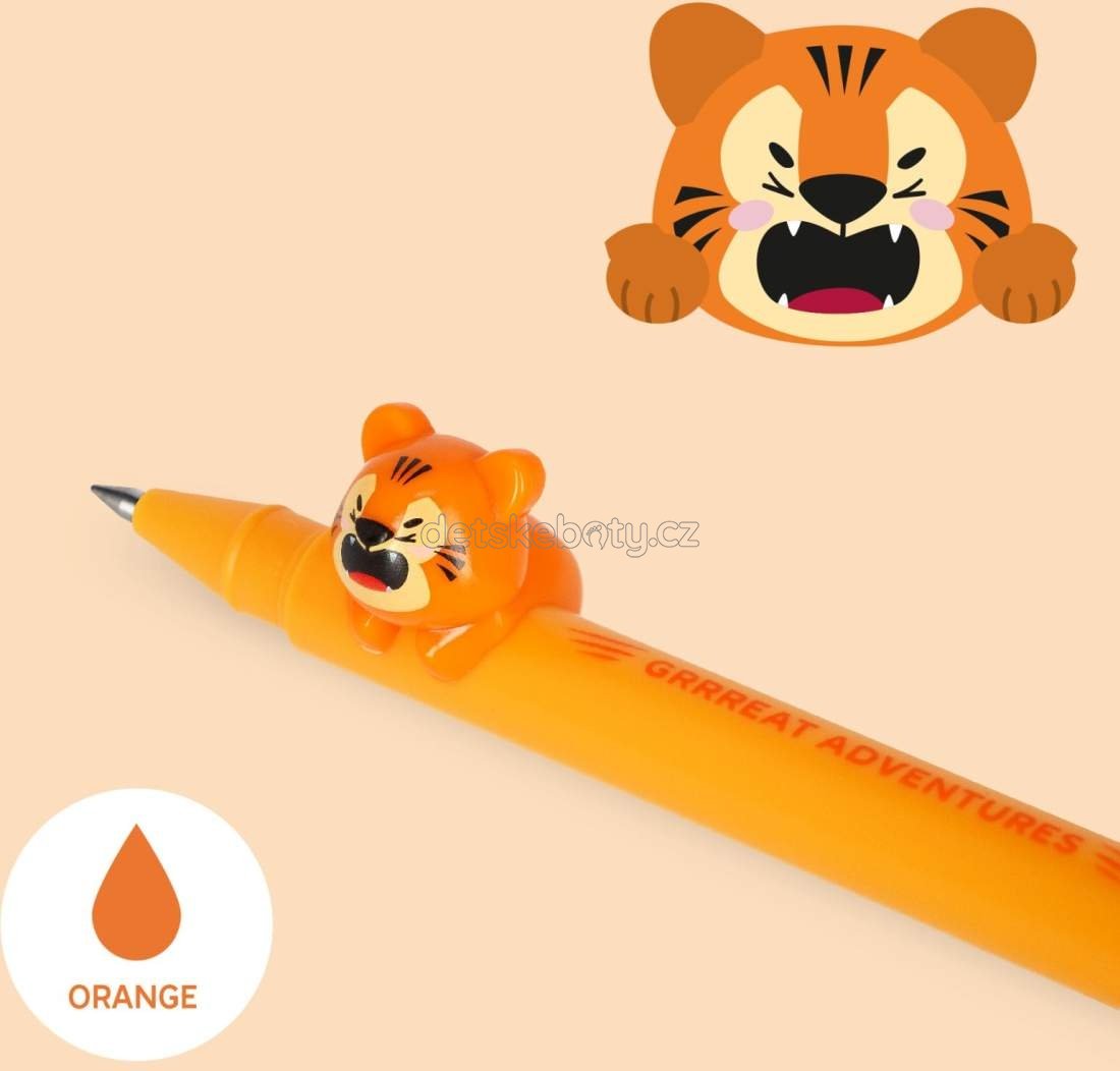 Gelové pero Legami Gel Pen With Animal Decoration – Lovely Friends – Tiger