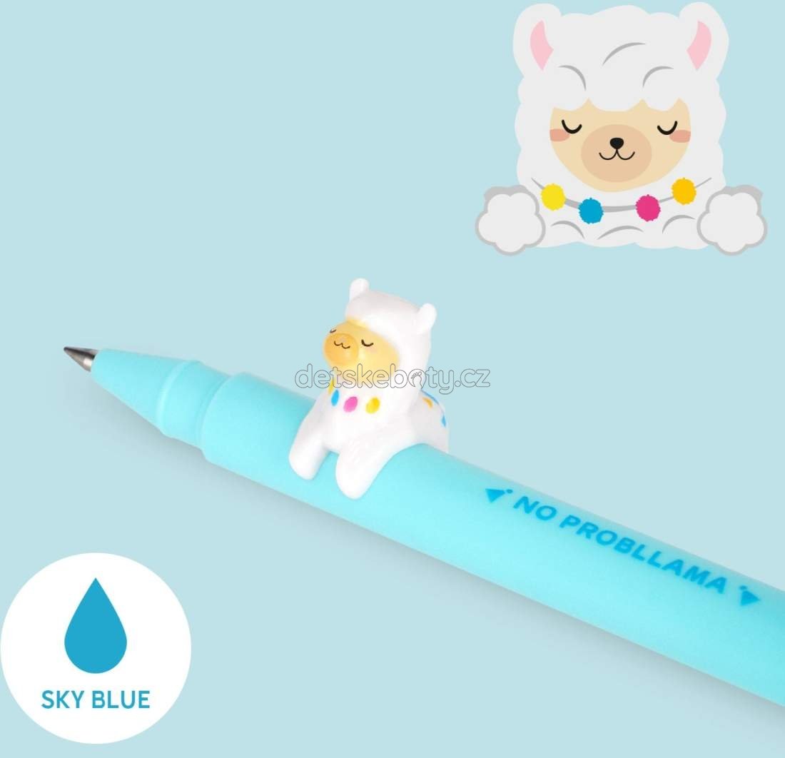 Gelové pero Legami Gel Pen With Animal Decoration – Lovely Friends – Llama
