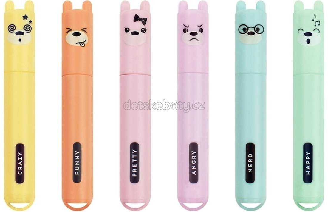 Sada zvýrazňovačů Legami Teddy' S Style - Set Of 6 Mini Pastel Highlighters