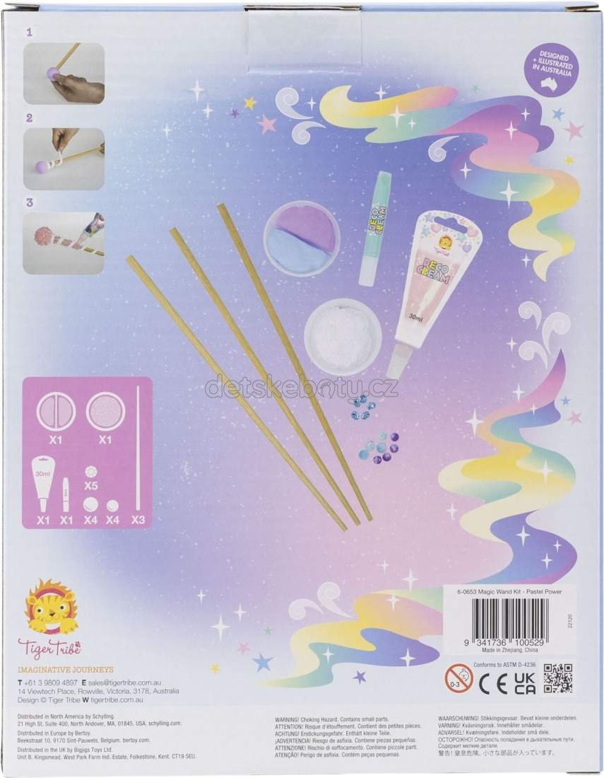 Kreativní sada Tiger Tribe Magic Wand Kit - Pastel Power (obrázek 4)