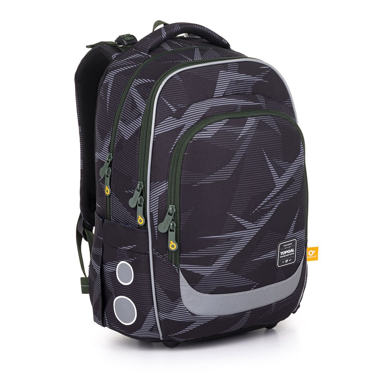 Zelenošedý školní batoh Topgal LORI 25018