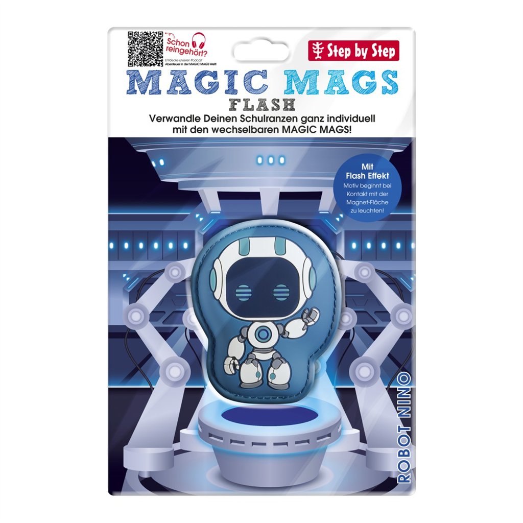 Blikající obrázek Magic Mags Flash Robot Nino, Step by Step GRADE, SPACE, CLOUD, 2IN1 a KID (obrázek 7)