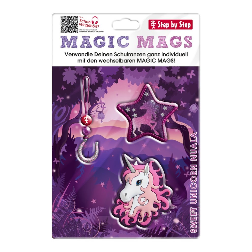 Doplňková sada obrázků MAGIC MAGS Sweet Unicorn Nuala k aktovkám GRADE, SPACE, CLOUD, 2IN1 a KID (obrázek 6)