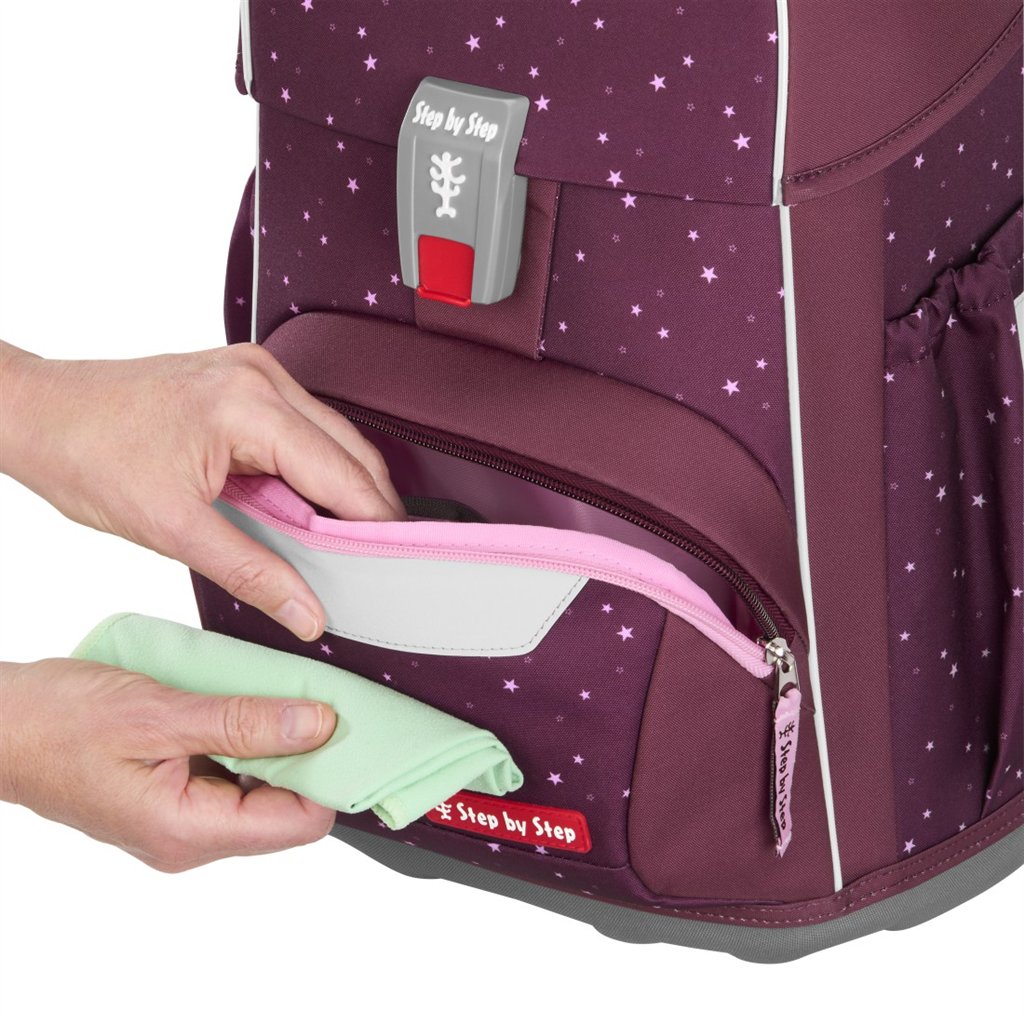 Školní aktovka pro prvňáčky – 4 dílný set, Step by Step BASIS Berry Stars, AGR (obrázek 10)