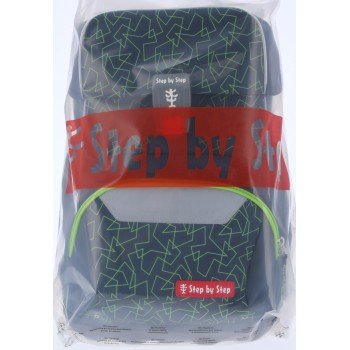 Školní aktovka pro prvňáčky – 4 dílný set, Step by Step BASIS Green Geometric, AGR (obrázek 29)